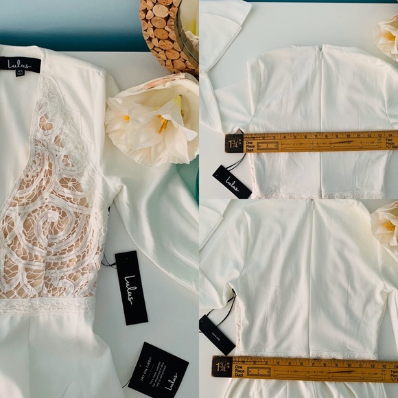 SOLD Lulus Enchanted Belle Sleeve Wedding Dress - Picture 4 of 11